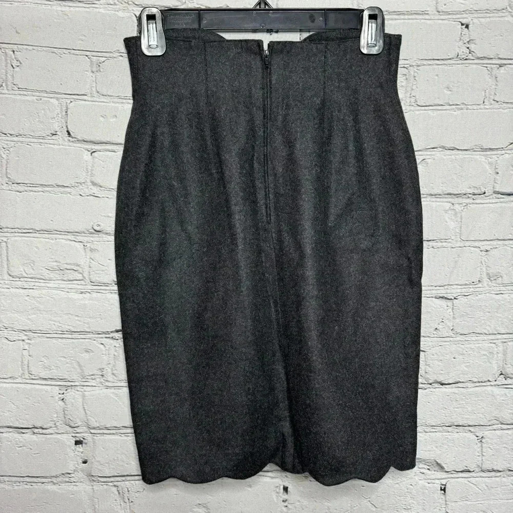 Masai Made in Italy Women’s Grey Wool Skirt size 42/6 - Picture 4 of 8